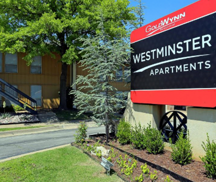 Westminster Apartments signage