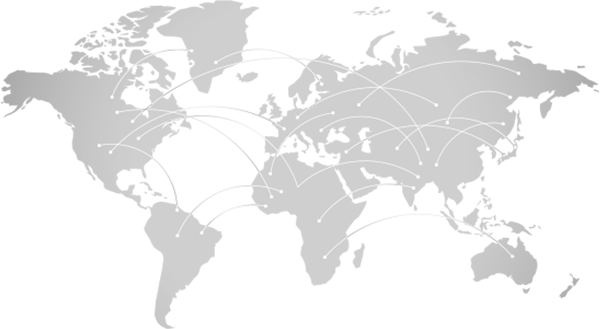 gray map of the world